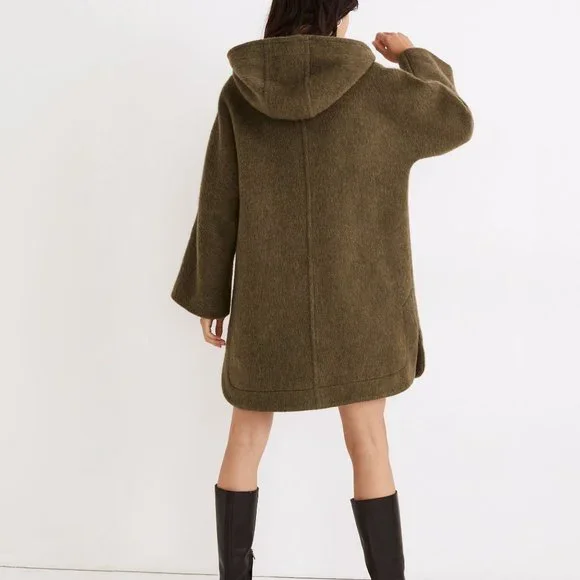 Madewell Hemford Poncho Mohair Coat - Picture 2 of 12